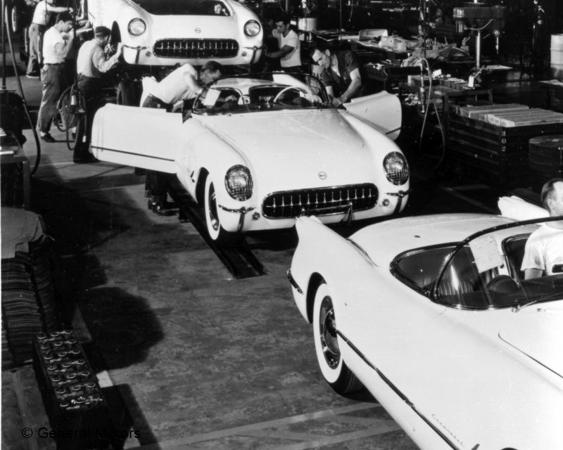 1953 Corvette Produktion